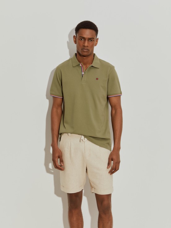 Polo de piqu de corte slim