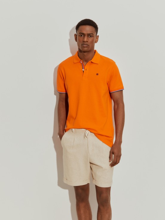 Polo de piqu de corte slim