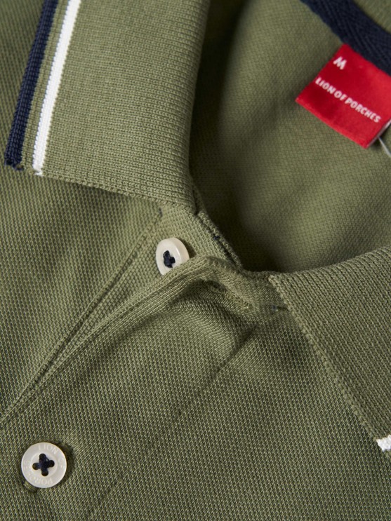Regular fit piqu polo shirt