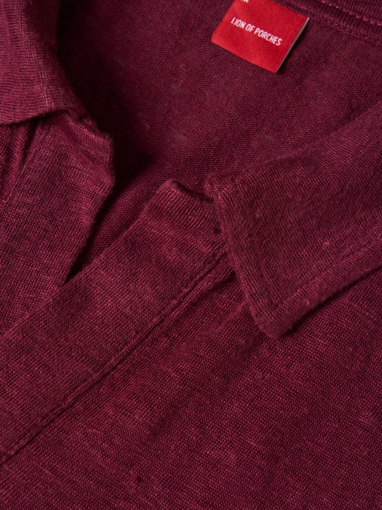 Linen polo shirt