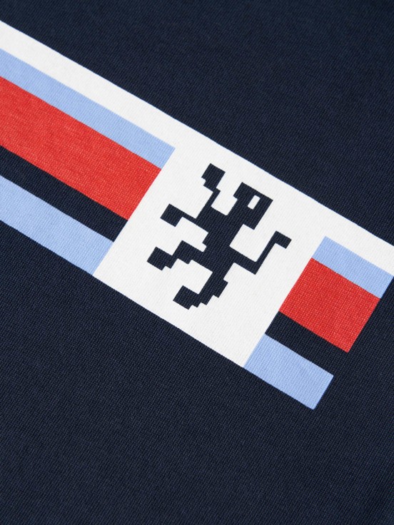 T-shirt de algodo com estampado