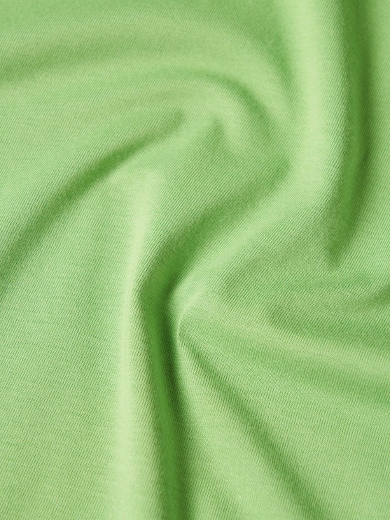 T-shirt de algodo decote em V