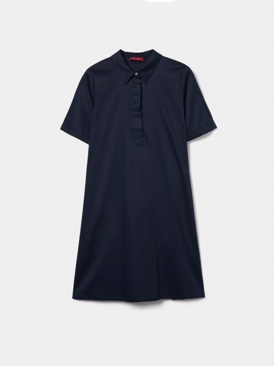 Vestido midi de manga corta