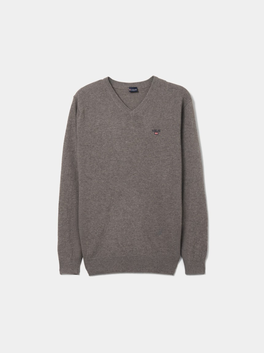 Pullover decote em V