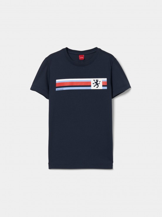 T-shirt de algodo com estampado