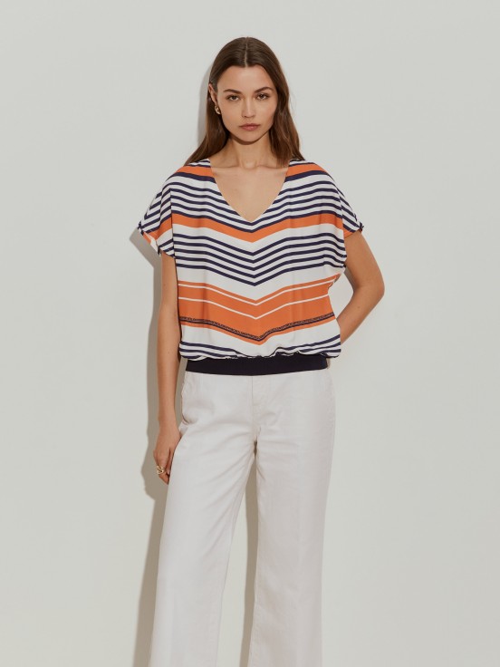 Blusa fluida rayas