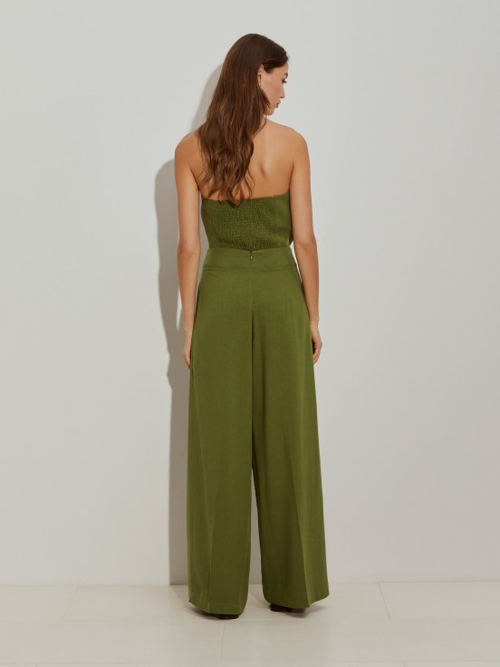 Pantaln recto de lino