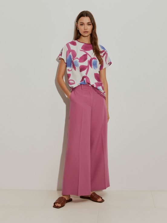 Blusa con estampado floral