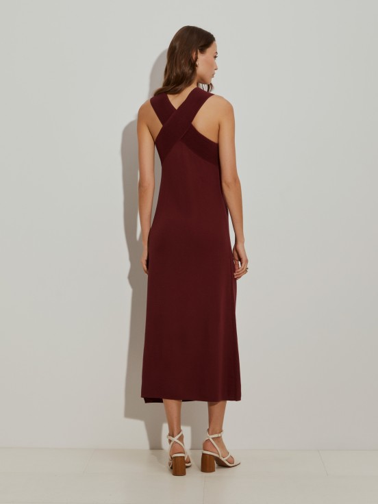 Vestido largo de punto