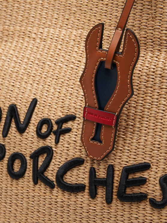 Raffia tote bag