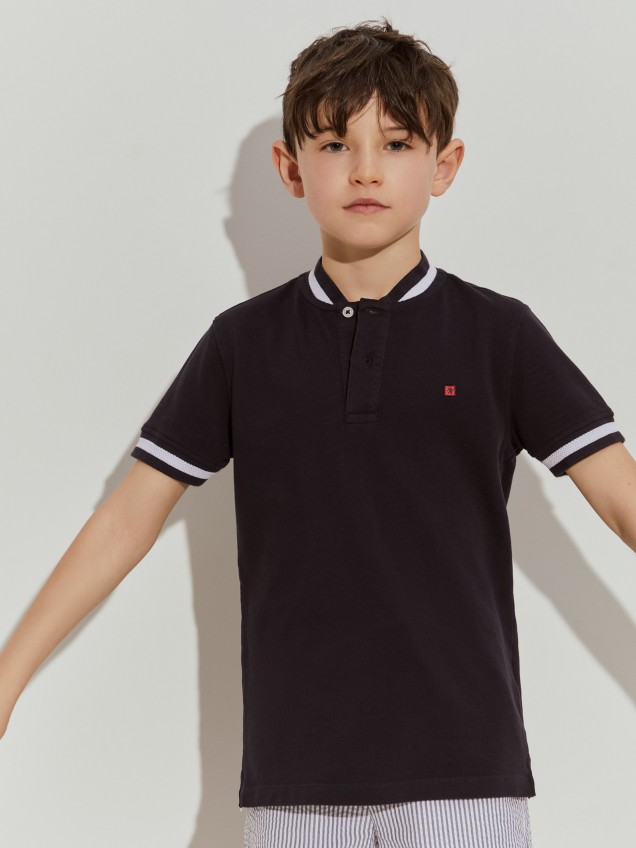 Polo piqué bicolor - Image product