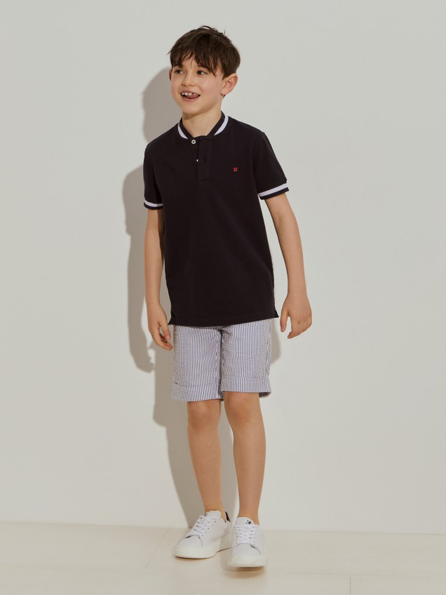 Polo piqué bicolor - Image product
