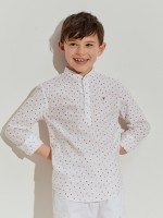 Camisa de algod�o estampada