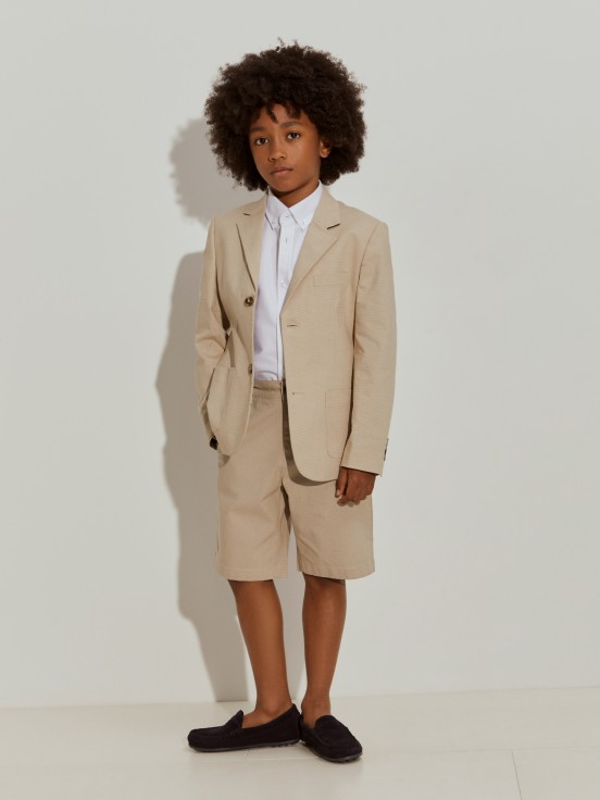 Pantalones cortos pied de poule