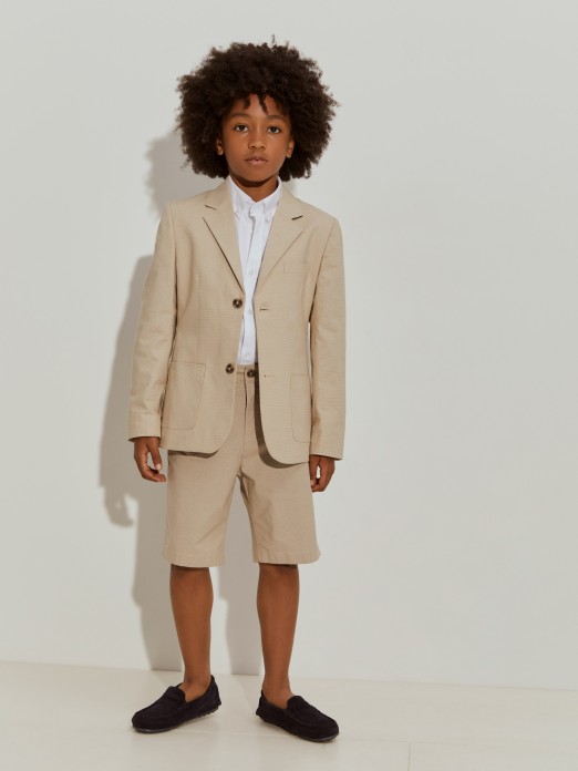 Pantalones cortos pied de poule