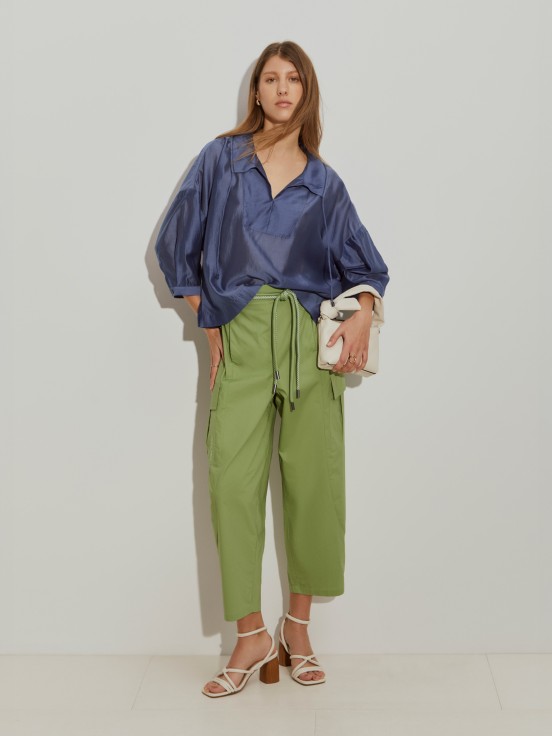 Blusa com liocel