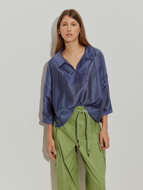 Blusa com liocel