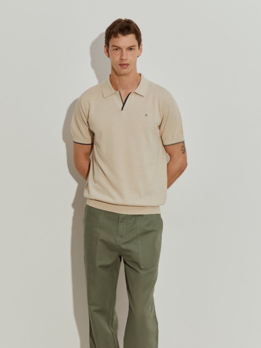 Polo de lino/algodn