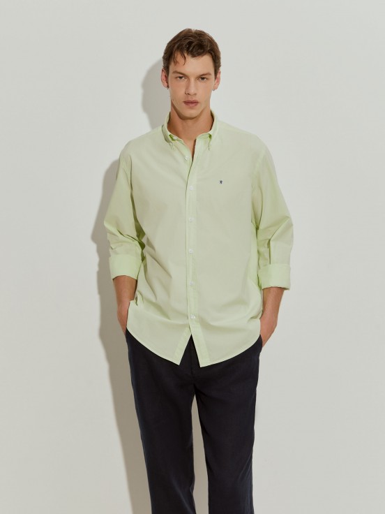 Camisa regular fit de algodn