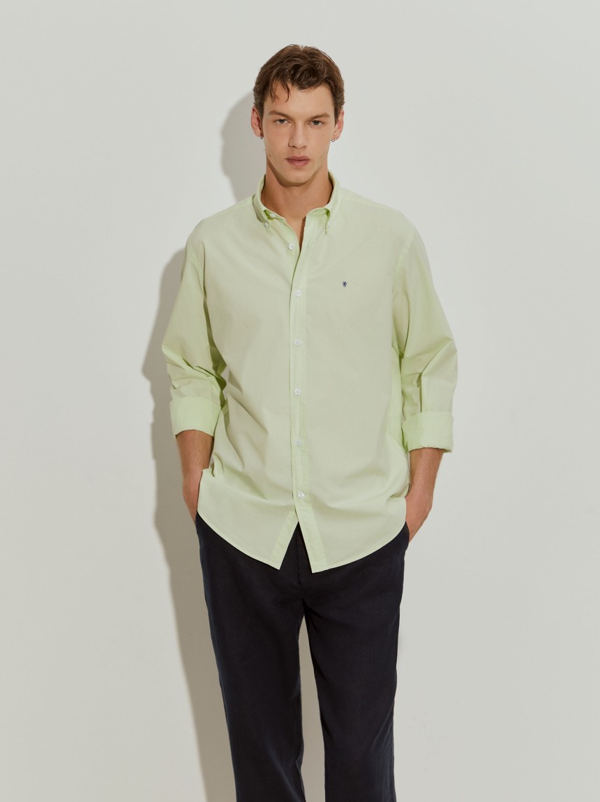 Camisa de algod�o regular fit
