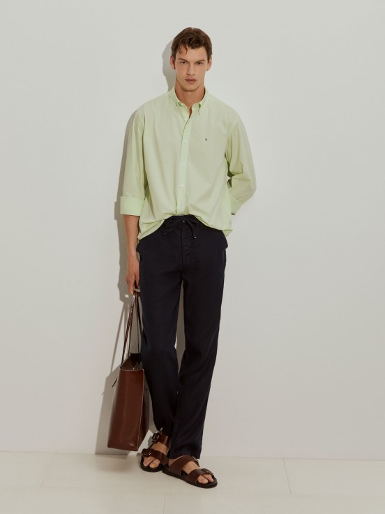 Camisa regular fit de algodn