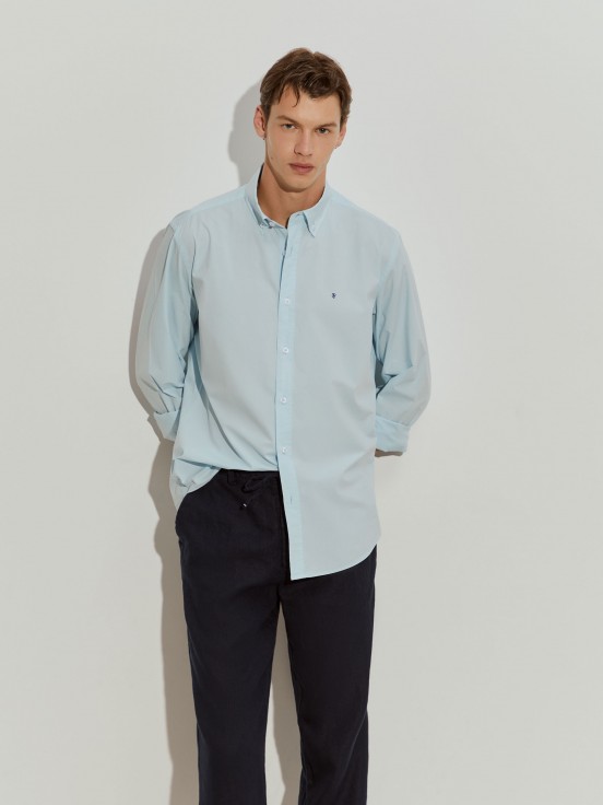 Camisa de algodo regular fit
