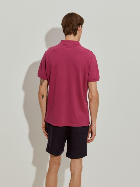 Cotton piqu polo