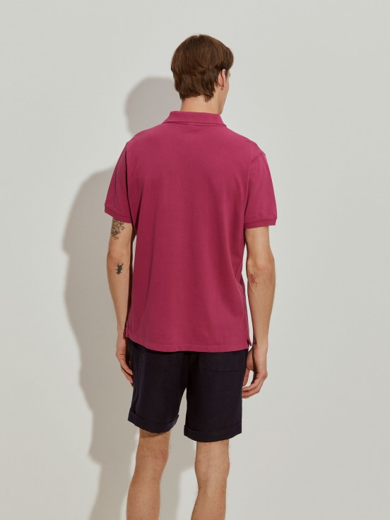 Cotton piqu polo