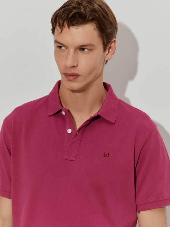 Cotton piqu polo