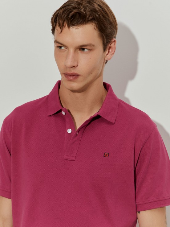 Cotton piqu polo