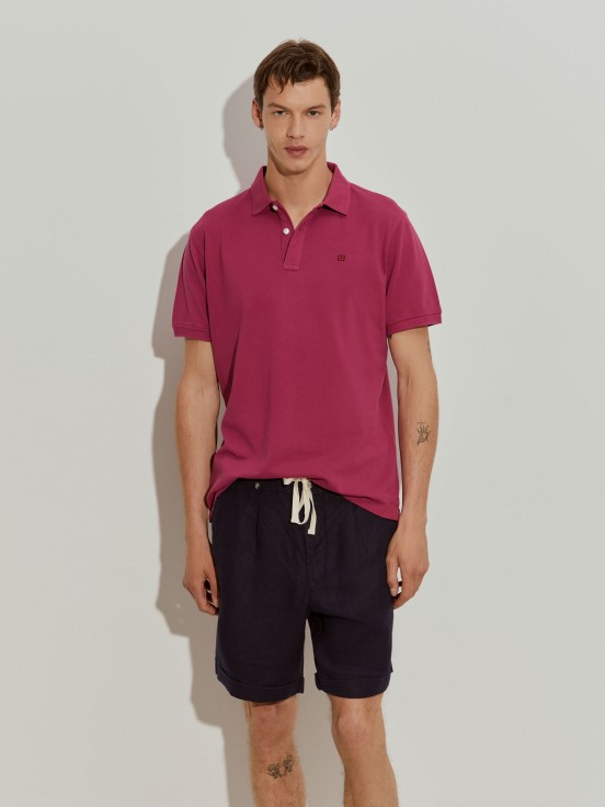 Cotton piqu polo