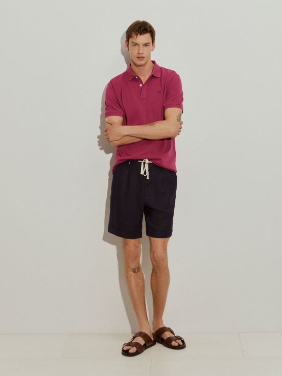 Cotton piqu polo