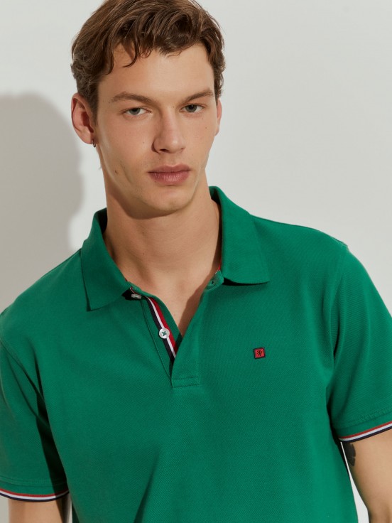 Polo de piqu de corte slim