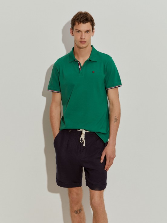 Polo de piqu de corte slim