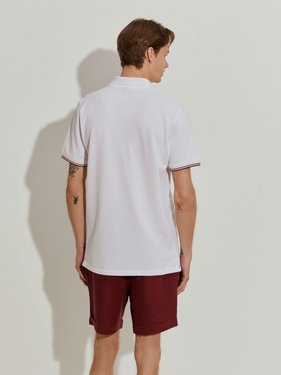 Polo de piqu de corte slim