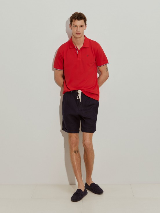 Polo de piqu de corte slim