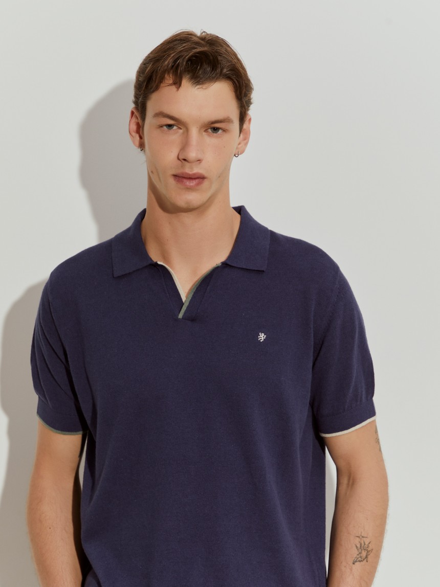 Polo em linho/algod�o
