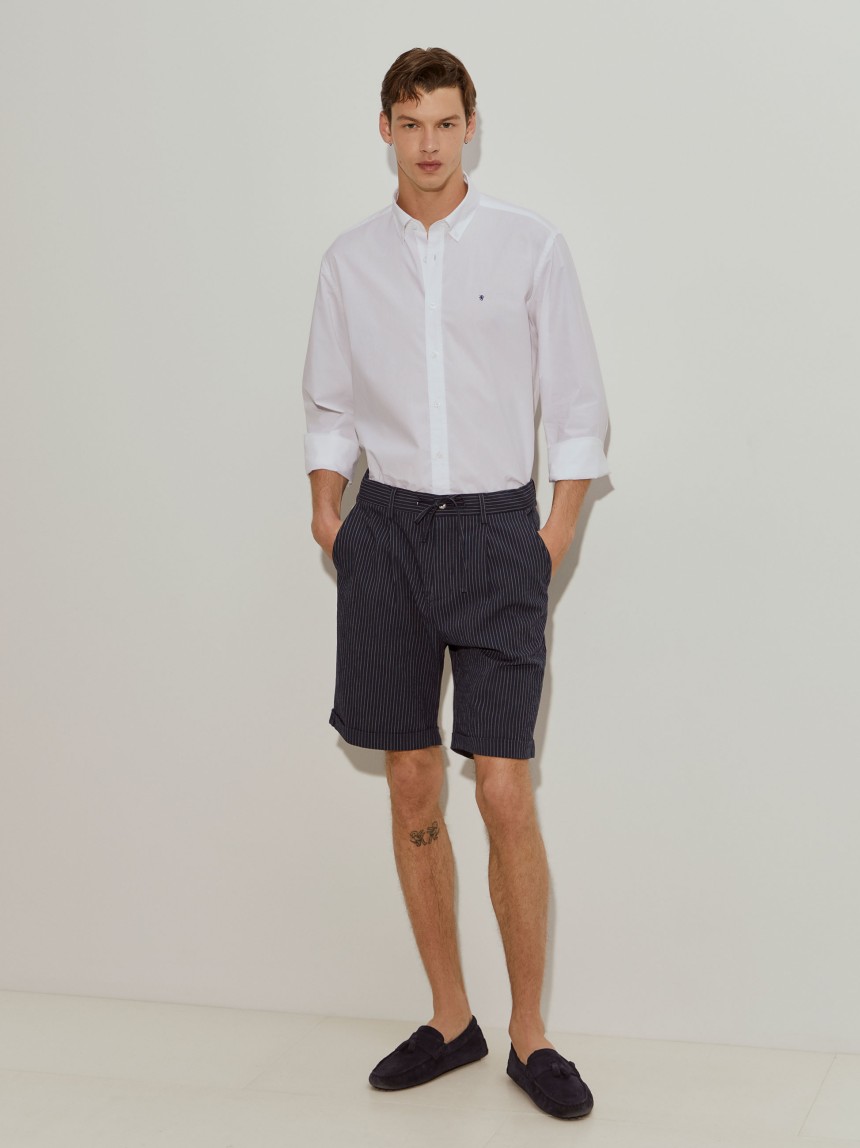 Camisa regular fit de algod�n