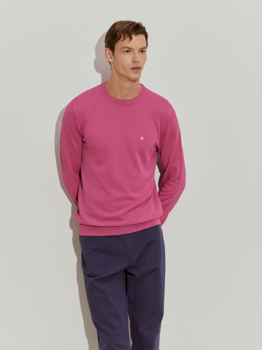 Camisola malha texturizada