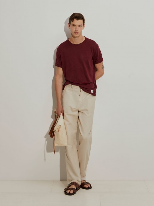 100% linen t-shirt