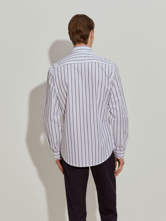 Camisa slim fit s riscas