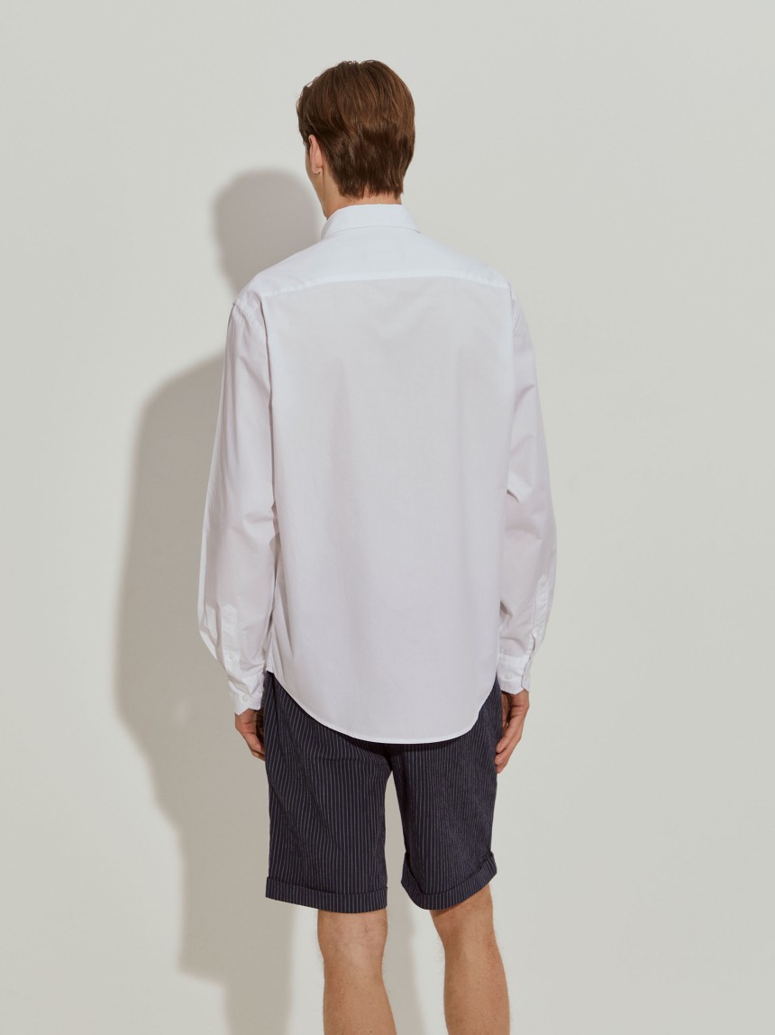 Camisa regular fit de algod�n