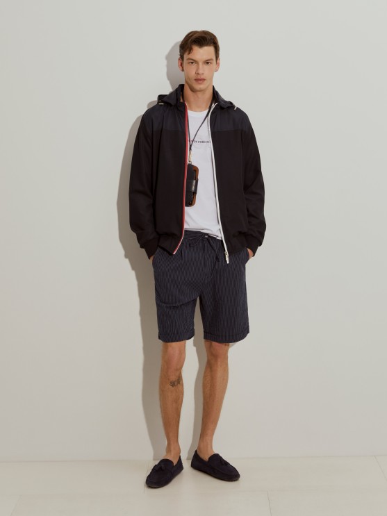Combined jacket with hood