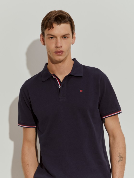 Polo de piqu de corte slim