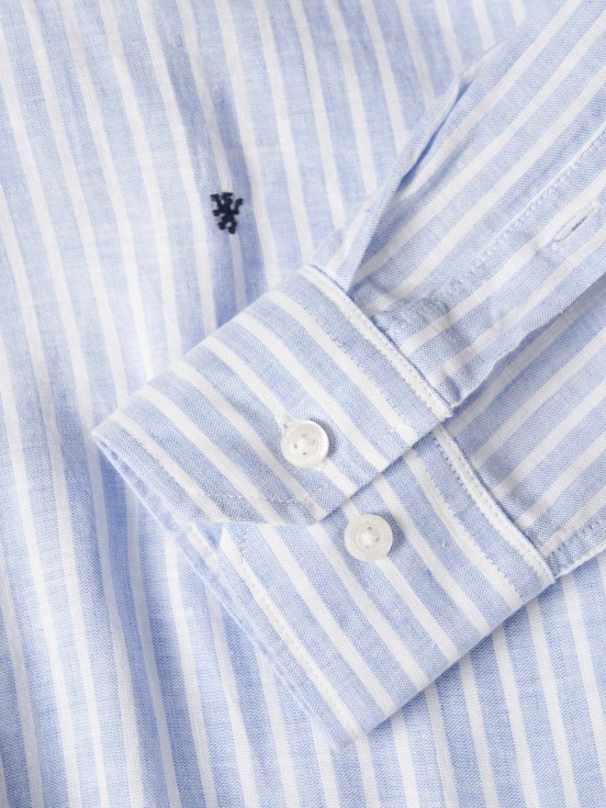 Camisa de lino a rayas