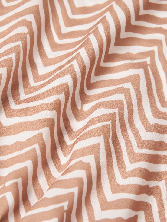Blusa corta estampada
