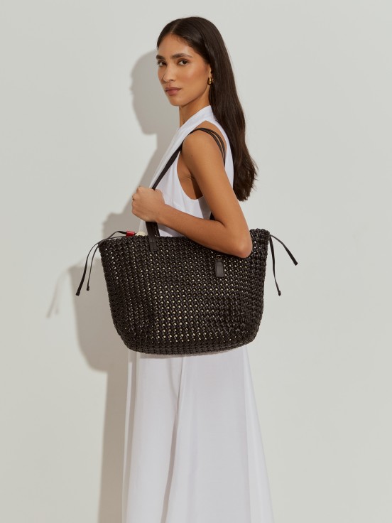 Bolso shopper trenzado