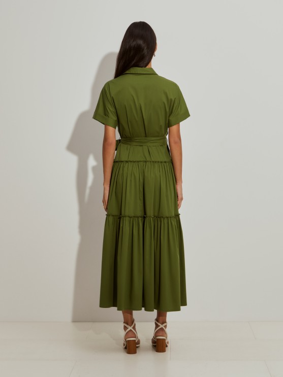 Vestido largo con mangas cortas