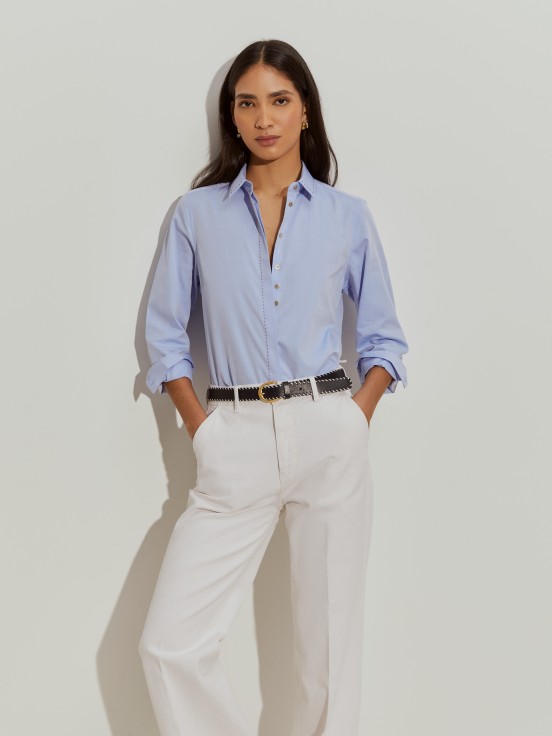 Camisa clssica de algodo