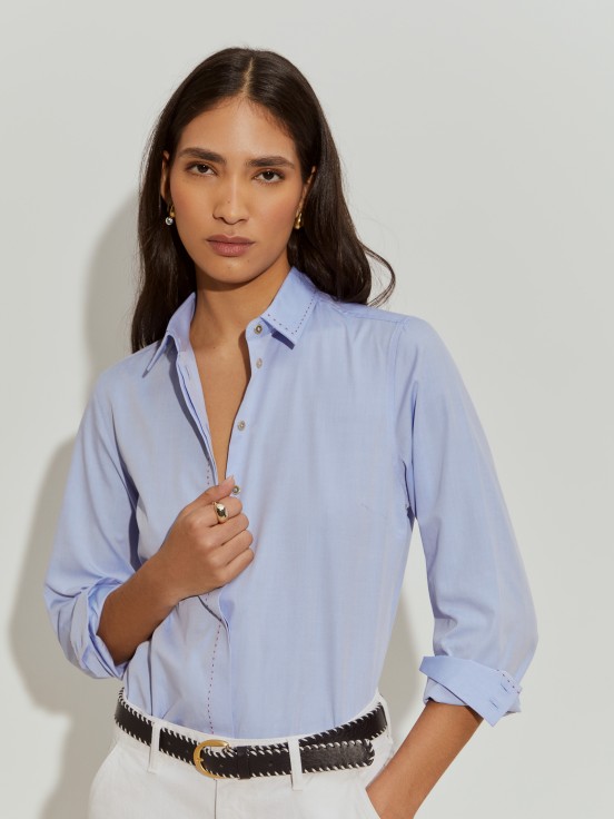 Camisa clssica de algodo